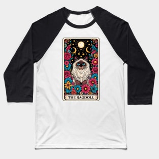 Ragdoll Cat Tarot Card Baseball T-Shirt